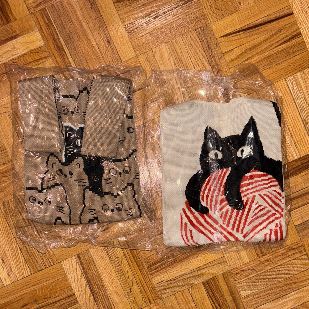 Cute Cat Patterned shopping bag